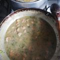 El cooksnap de Santiago Congo cuando hizo Encocado de camarón.