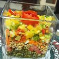 Chandra kamdar का कुकस्नैप जब उन्होंने अंकुरित मूंग और चना सलाद (Ankurit moong aur chana salad recipe in Hindi) बनाया था।