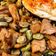 El cooksnap de Josemi CilantroYHierbabuena cuando hizo Habitas con jamón, cebolla y huevo poché.
