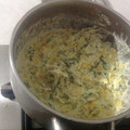 El cooksnap de Aaron cuando hizo Rajas de chile poblano con pollo.