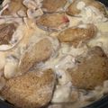 El cooksnap de Carmel Mare cuando hizo Seitán con salsa de champiñones.