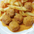 El cooksnap de Merche MR cuando hizo Albóndigas en salsa de almendras.