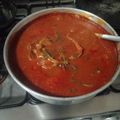 El cooksnap de Eduardo cuando hizo Mole de espinazo de cerdo con verdolagas.