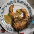 El cooksnap de noe cuando hizo Salmón al horno con patatas y cebolla.