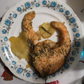 El cooksnap de noe cuando hizo Salmón al horno con patatas y cebolla.