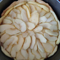 El cooksnap de Lorena Moya cuando hizo Tarta de manzana con masa quebrada.