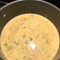 Nick Schmitt's cooksnap of when they made Broccoli Cheese Soup.