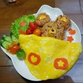 Sweetierain Chang 的 泰迪熊造型-日式歐姆蛋包飯🧸💝 cooksnap