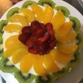 El cooksnap de Naty Cendra cuando hizo Tarta de frutillas y kiwi.