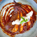 El cooksnap de Josemi CilantroYHierbabuena cuando hizo Berenjena hasselback con mozzarella y tomate.