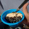 El cooksnap de Mar Maslow cuando hizo Pay de queso con galletas Oreo.