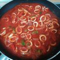 El cooksnap de Carreras Heredia cuando hizo Calamares con tomate.