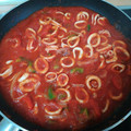 El cooksnap de Carreras Heredia cuando hizo Calamares con tomate.