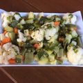 El cooksnap de Sofia cuando hizo Verduras al vapor con aliño de albahaca.