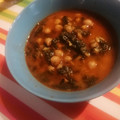 El cooksnap de Rocio Galan Ponce cuando hizo Potaje de Vigilia: Garbanzos con espinacas y bacalao.