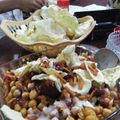 Tehmina Hashmi's cooksnap of when they made Chana salad with dressing of imli chutney ❤❤❤.
