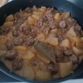 El cooksnap de Cristina cuando hizo Guiso de butifarra y patatas.