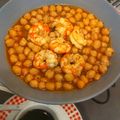 El cooksnap de Marvi cuando hizo Garbanzos con langostinos.