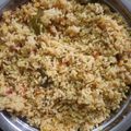 Ishwarya Mano's cooksnap of when they made அரிசி, பாசிப்பருப்பு உசிலி.