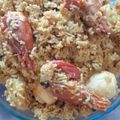 Mamoni Banerjee's cooksnap of when they made চিংড়ি মাছের বিরিয়ানি.
