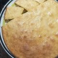 El cooksnap de Andrea Rodriguez cuando hizo Cuadrados de naranja 🍊 con crumble.