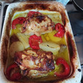 El cooksnap de Adrian cuando hizo Contramuslos de pollo rellenos al horno.