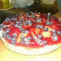 El cooksnap de Daiana Busson cuando hizo Tarta de frutillas y queso.