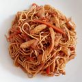 El cooksnap de Toni Martín cuando hizo Pollo a la parmesana con noodles.