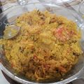 El cooksnap de Gerardo cuando hizo Paella de Marisco en Essen 🥘🦐🦞.