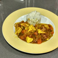 El cooksnap de Andrés CL cuando hizo Pollo al curry con leche de coco y cilantro.