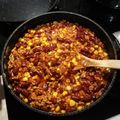 Szandii Varga Cooksnap-ja, amikor elkészítette a(z) Chilis bab gluténmentes tarhonyával receptet.