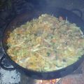 El cooksnap de Ileana Eugenia Ibañez cuando hizo Cerdo al disco estilo alemán.
