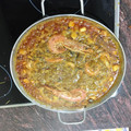 El cooksnap de Julian cuando hizo Fideuá de mejillones y calamares.