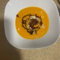 El cooksnap de Pneumatics Rocafort cuando hizo Crema de moniatos i porros amb cruixent d'ibèric i parmesà.