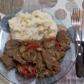 El cooksnap de Laila cuando hizo Hígado con cebolla.