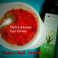 Cooksnap dari sartika shalomika untuk resep Bubur Red Velvet (8M) - MPASI
