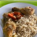 El cooksnap de Juan Antonio Revilla Sánchez cuando hizo Jamoncitos de pollo con zanahoria y guarnición de arroz.