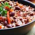 El cooksnap de Esteban Fortuny cuando hizo Chili con carne y totopos caseros.