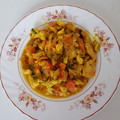 El cooksnap de Virtudes Naharro Diaz cuando hizo Pollo al curry con cúrcuma y ají chileno.