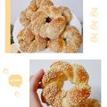 白白 的 土耳其芝麻圈 Turkish Simit cooksnap