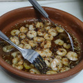 El cooksnap de Emma Colom cuando hizo Gambas al ajillo.