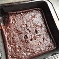 El cooksnap de Kombi pa'l Norte cuando hizo Brownie vegano de porotos negros (FIT).