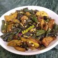 Mamta Sahu का कुकस्नैप जब उन्होंने भिंडी दो प्याजा (bhindi do pyaza recipe in hindi) बनाया था।