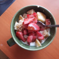 El cooksnap de aketzalli avendaño cuando hizo Desayuno completo: Quinoa con fruta, leche y miel.