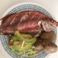El cooksnap de Dina Luz cuando hizo Mojarra al horno.