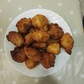 El cooksnap de miguel cuando hizo Buñuelos de bacalao.