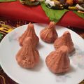 Priya Malhotra Drishti Panjwani's cooksnap of when they made Rose Mawa Modak.