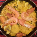 El cooksnap de Anna cuando hizo Zarzuela de pescados y mariscos.