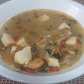 El cooksnap de Estela Camino cuando hizo Sopa de mariscos.