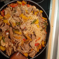 El cooksnap de Amanda Villar cuando hizo Fideos de arroz con ternera y vegetales.